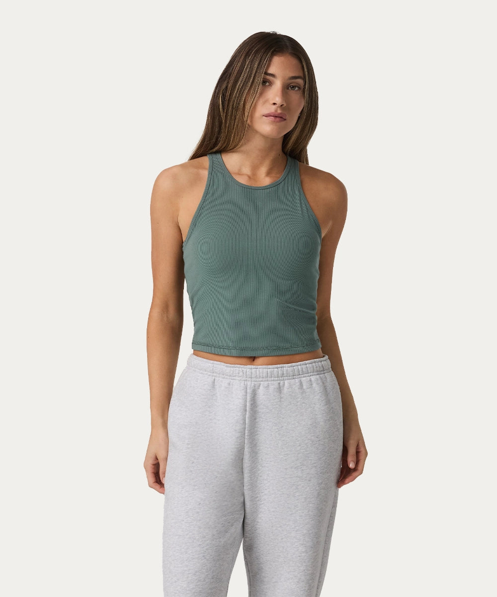 Women Fitted Crop Tank
