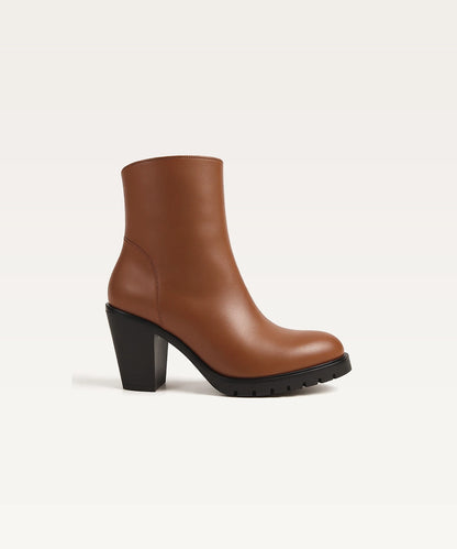 Pointed Toe Leather Boots