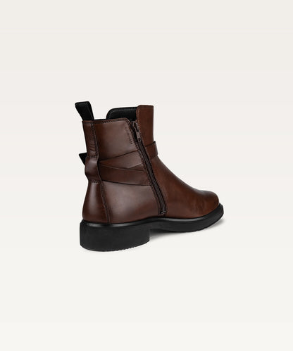 Men's Buckled Leather Boots