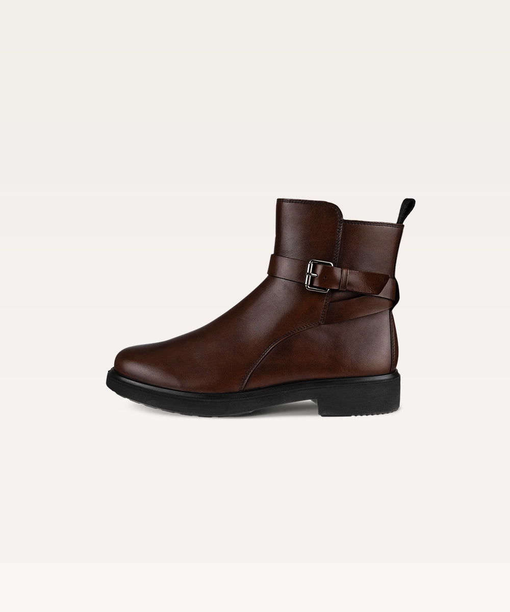 Men's Buckled Leather Boots