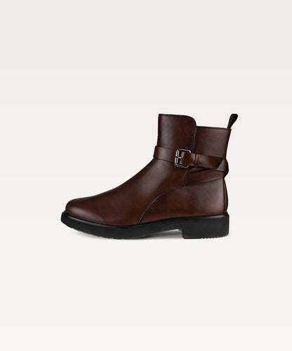 Men's Buckled Leather Boots