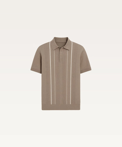 Men Solid Polo Neck T-Shirt