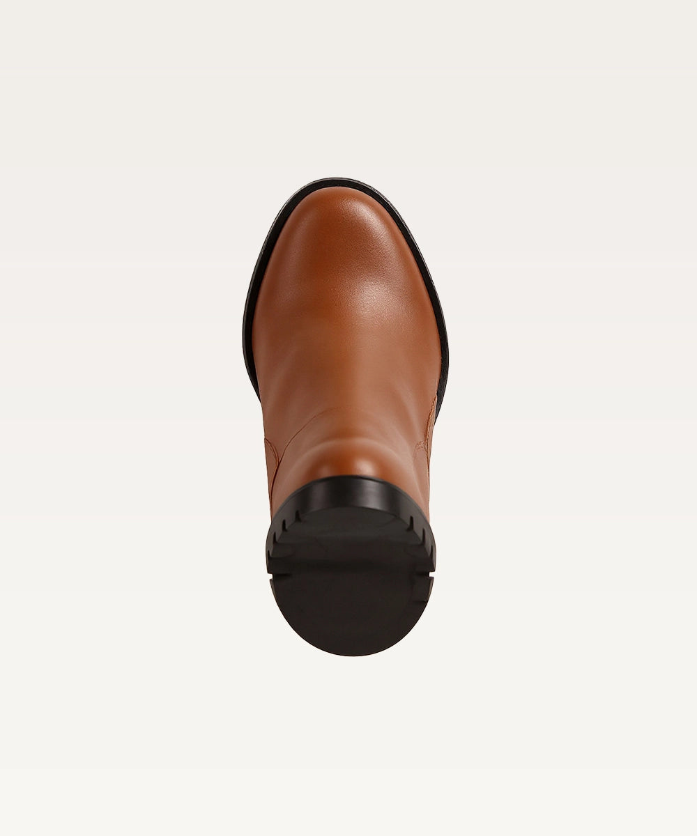 Pointed Toe Leather Boots