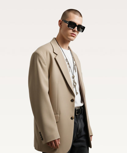 Men's Solid Overcoat
