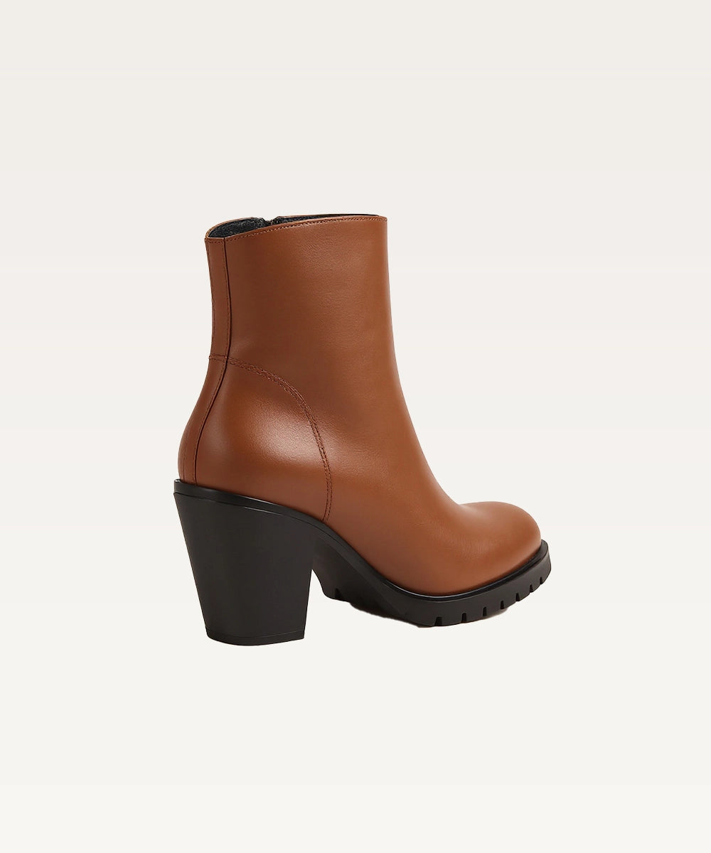Pointed Toe Leather Boots
