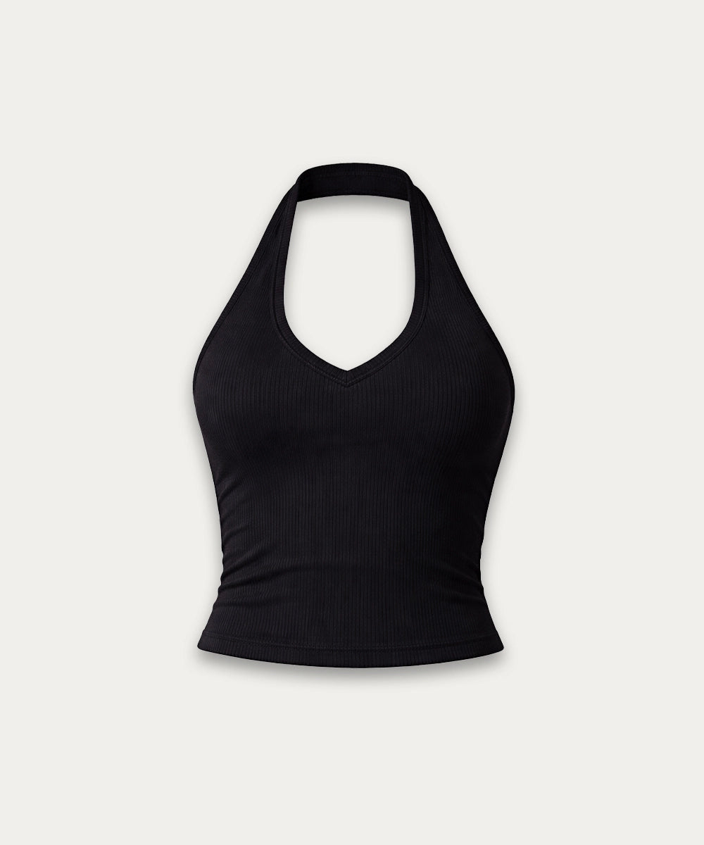 Women Halter Crop Tank