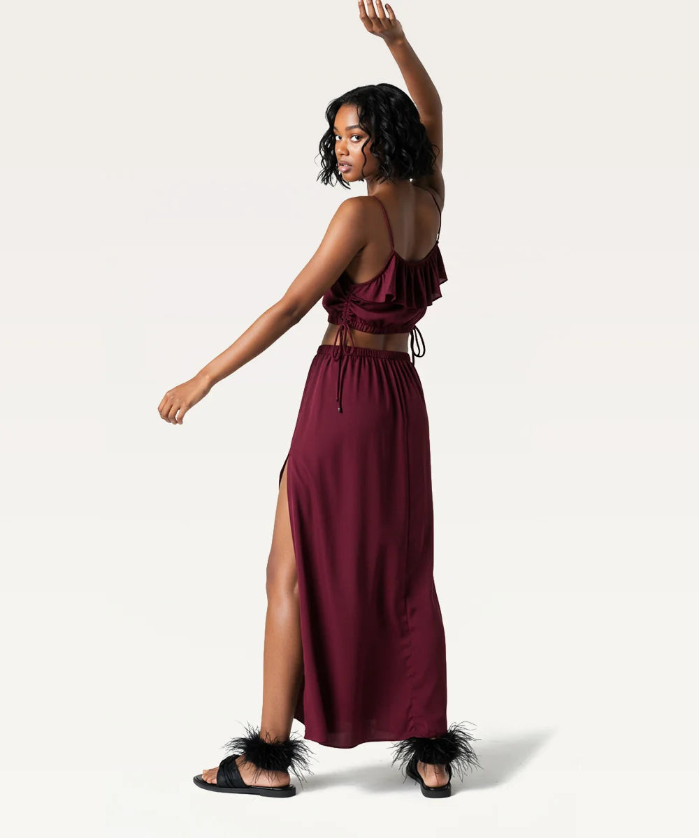 High Slit Skirt Co-Ords