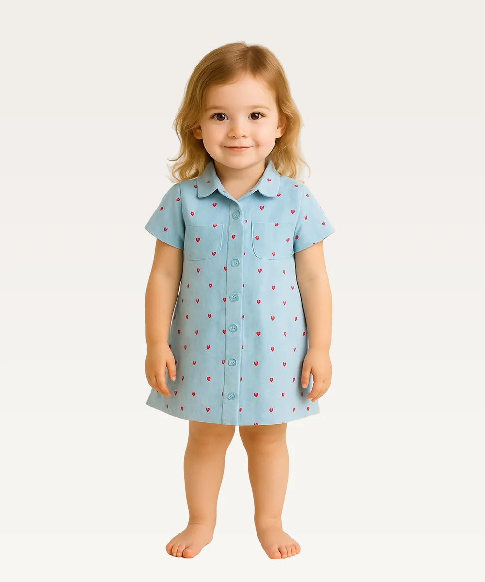 Baby Girls Printed Casual Dress