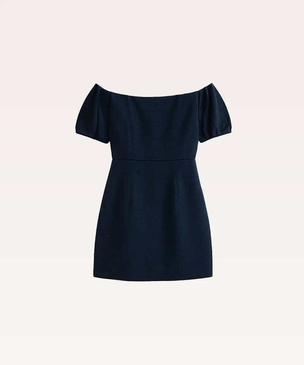 Off-Shoulder Fit & Flare Dress