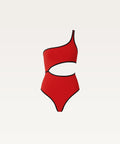 One Shoulder Cut-Out Swimsuit