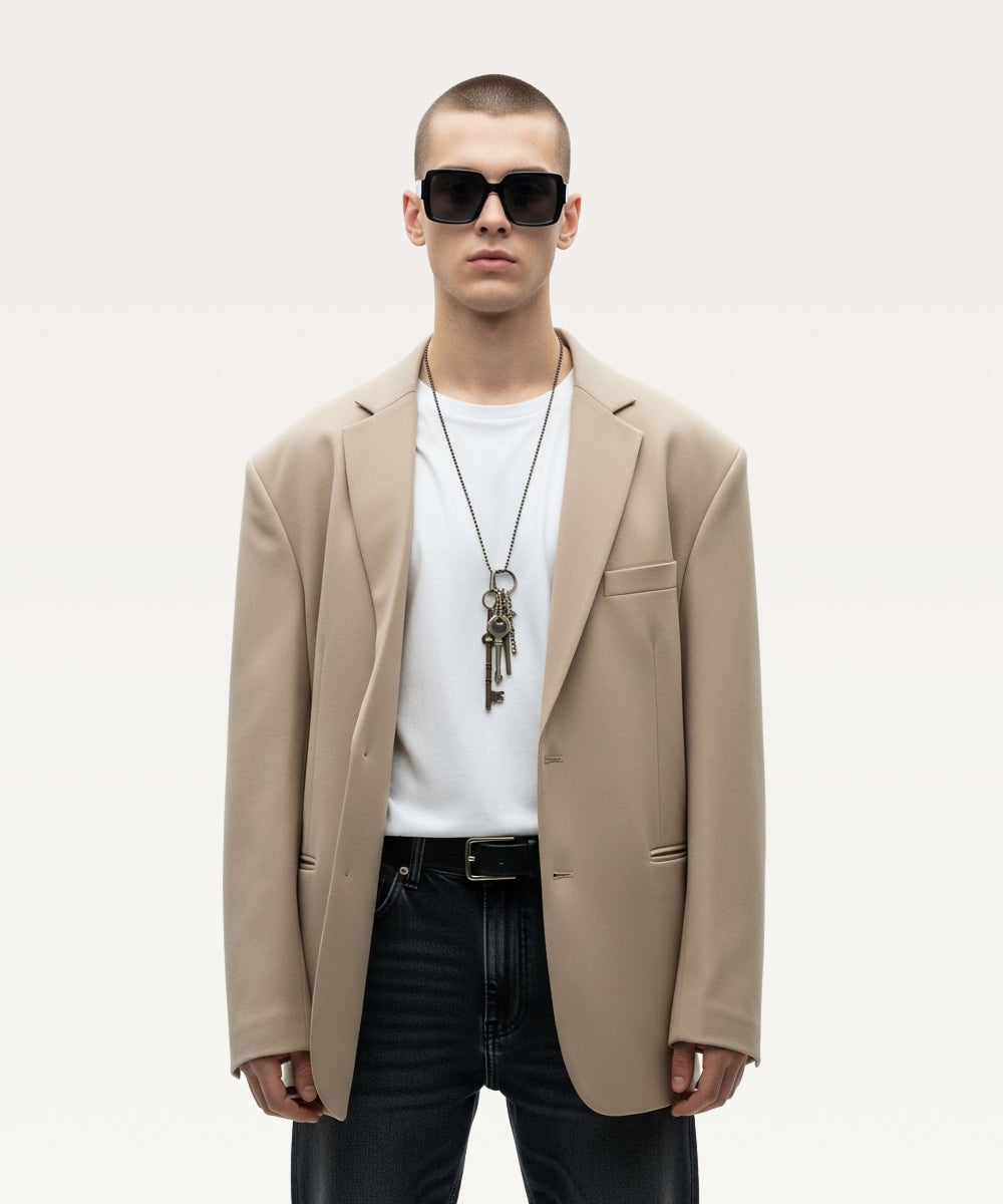 Men's Solid Overcoat