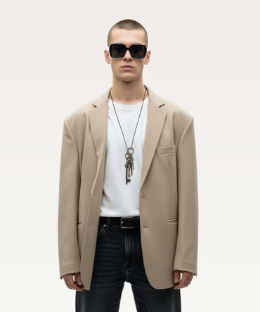 Men's Solid Overcoat