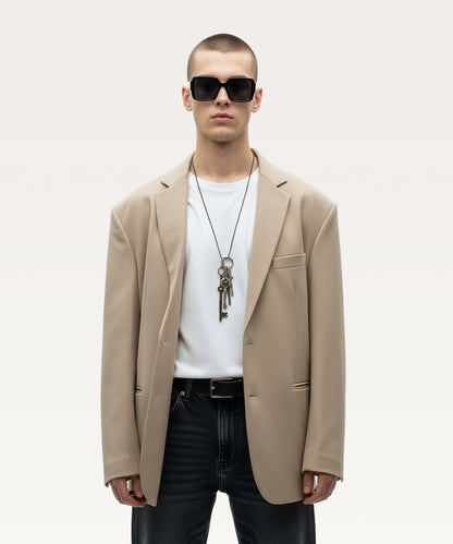 Men's Solid Overcoat