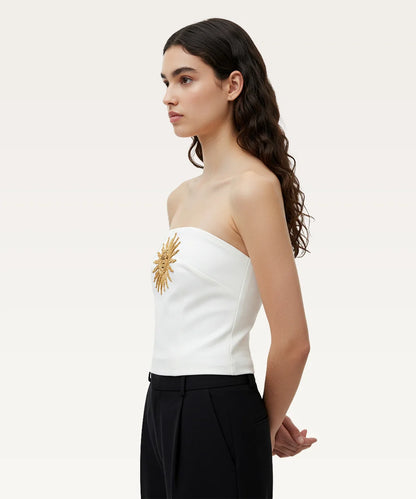 Trendy Strapless Tank Crop